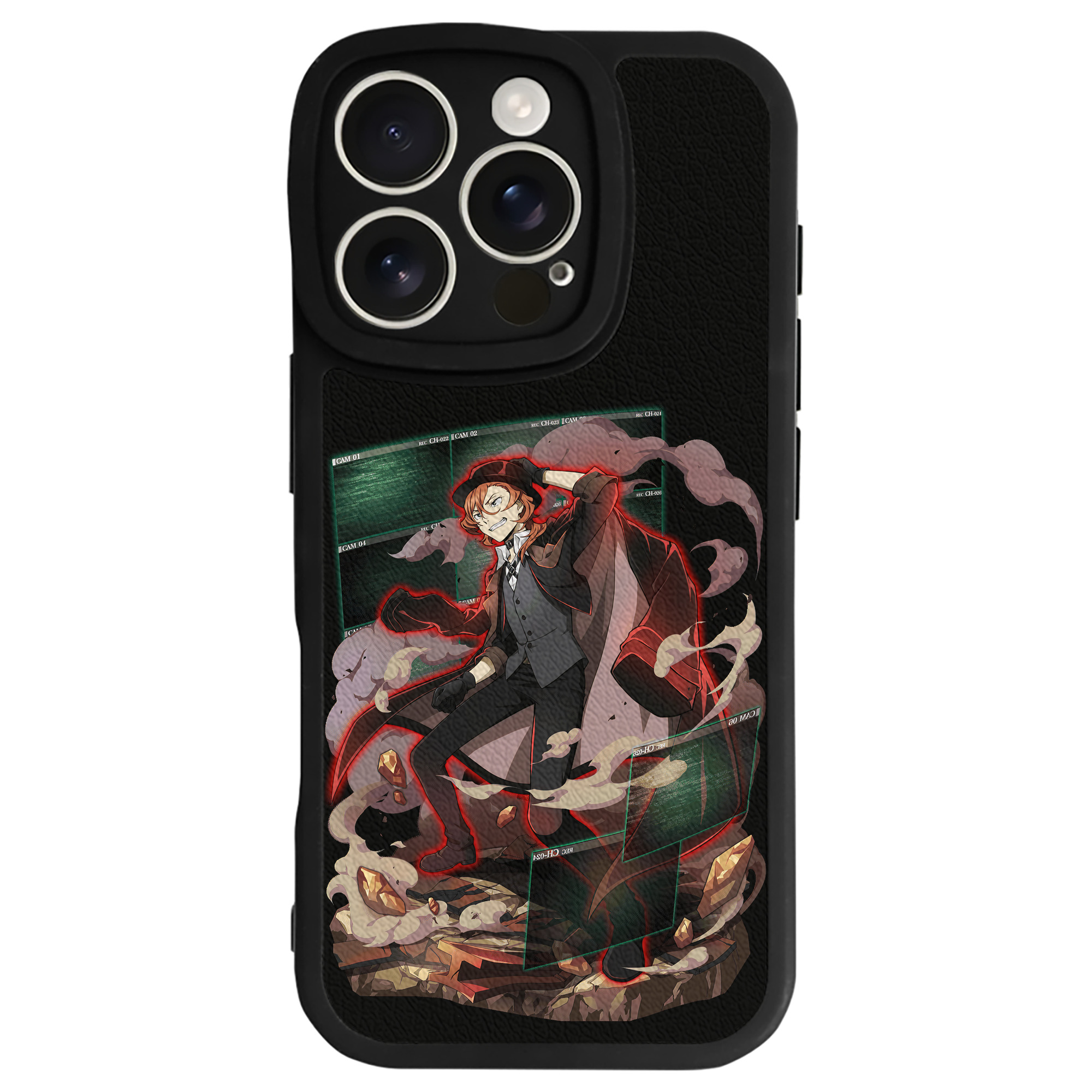 （画像用） 文豪ストレイドッグス Bungo Stray Dogs 【iPhone 16シリーズ対応】シリコンスマホケース（レザー調） 材質：シリコン